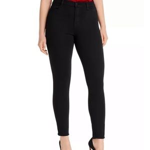 J Brand high waisted black skinny jeans